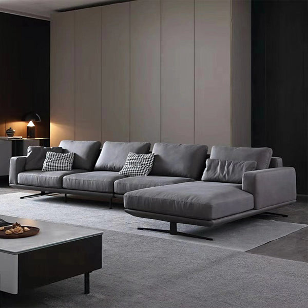 Mokdern L-Shaped 4-Seat living room fabric sofa