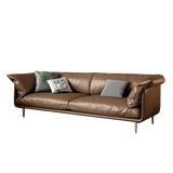 Mokdern 4-seat living room leather sofa