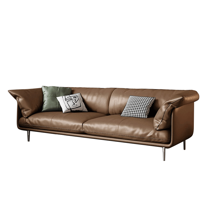 Mokdern 4-seat living room leather sofa