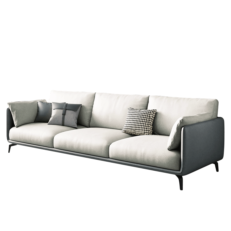 Mokdern 3-seat modular living room leather sofa