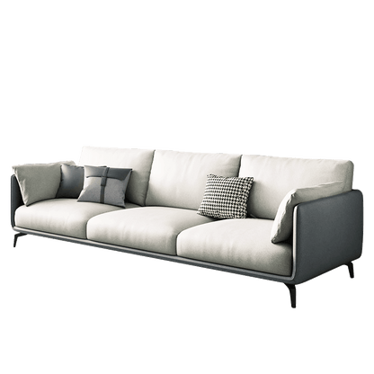 Mokdern 3-seat modular living room leather sofa
