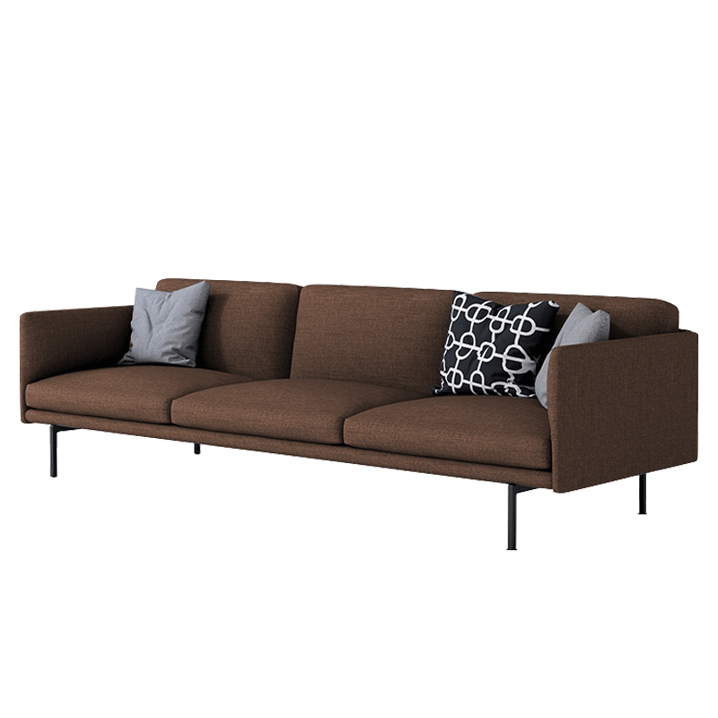 Mokdern modular standard 3-seat fabric sofa