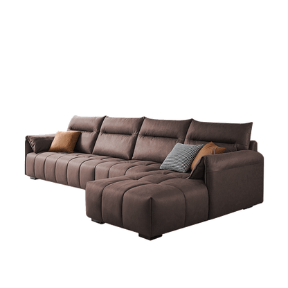 Mokdern L-shaped modular 4-Seat fabric sofa