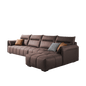 Mokdern L-shaped modular 4-Seat fabric sofa
