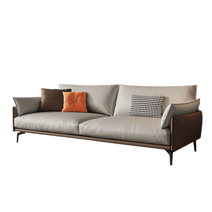 Mokdern standard 3-seat arms leather sofa