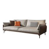 Mokdern standard 3-seat arms leather sofa