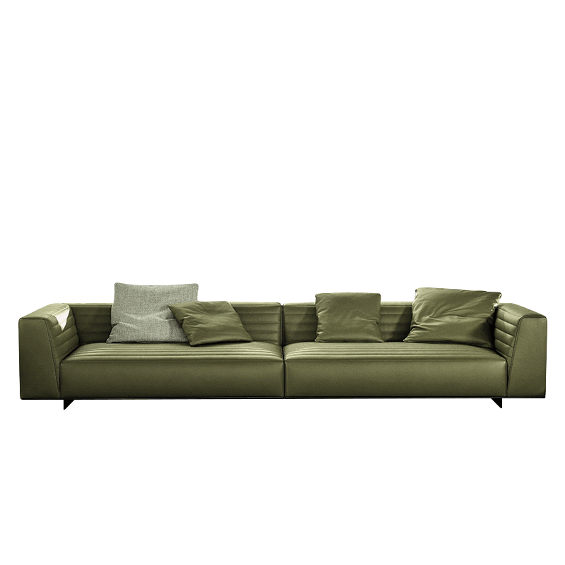 Mokdern standard 4-seat leather sofa