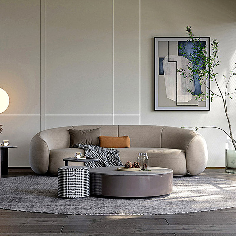 Mokdern curved 3-Seat Fabric sofa,velvet sofa