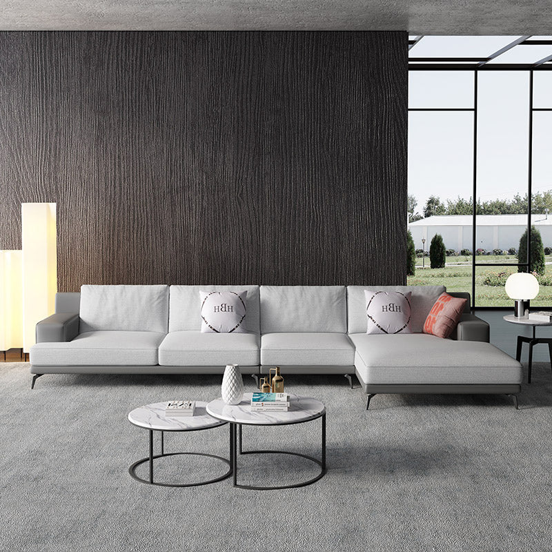 Mokdern 4-Seat L-Shaped Fabric Sofa