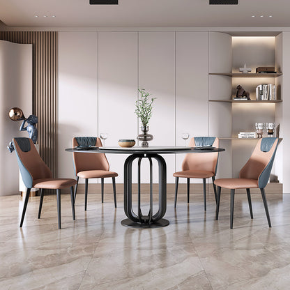 MOKDERN 59″ Marble Round Dining Table