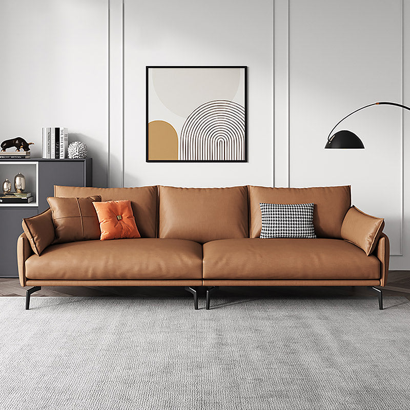 Mokdern standard 3-seat arms leather sofa