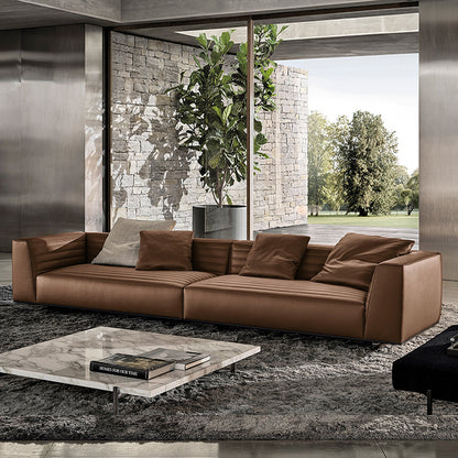 Mokdern standard 4-seat leather sofa