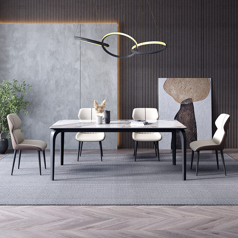 Mokdern 54'' Marble Square Dining Table