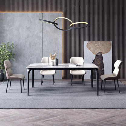 Mokdern 54'' Marble Square Dining Table