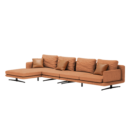 Mokdern modular standard 4-seat living room leather sofa
