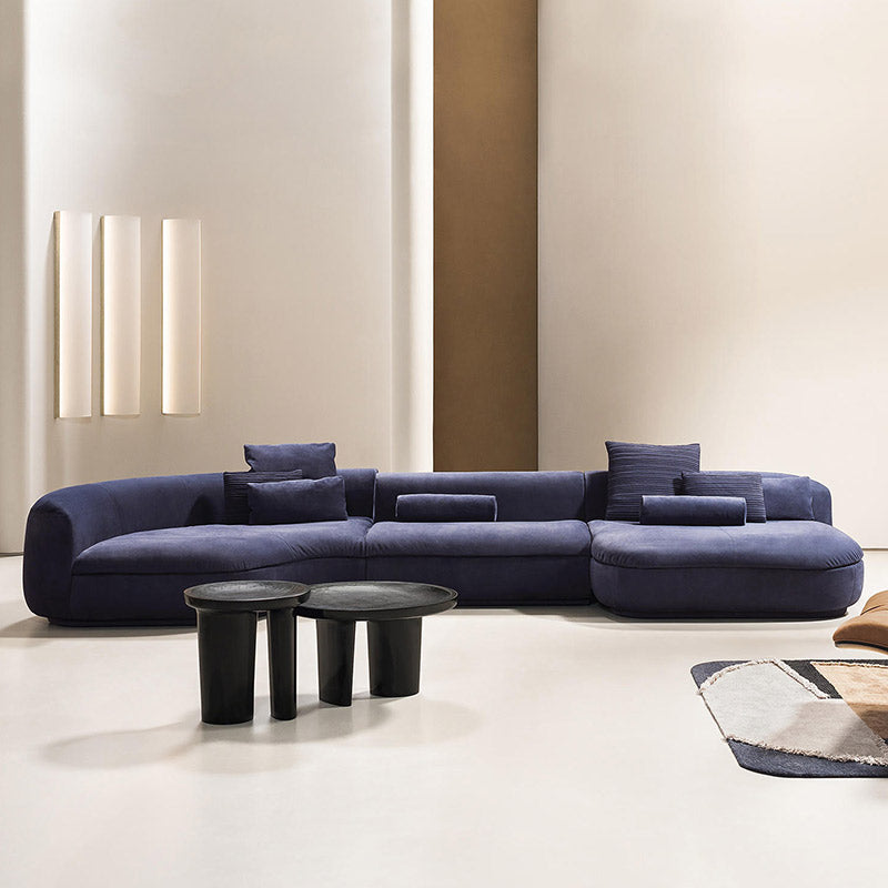 Mokdern curved multi-seat Genuine Leather sofa