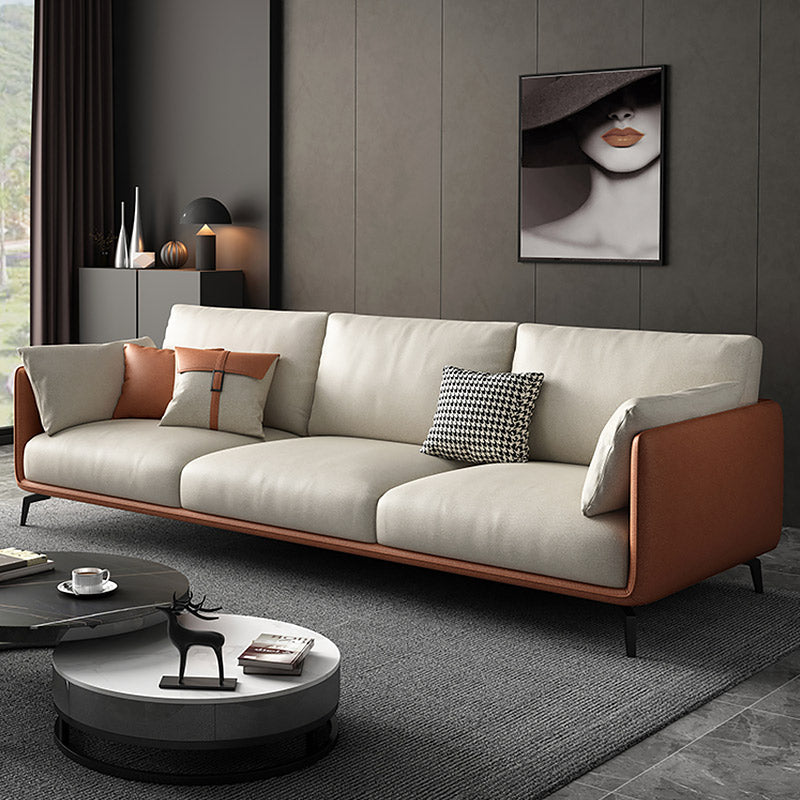 Mokdern 3-seat modular living room leather sofa