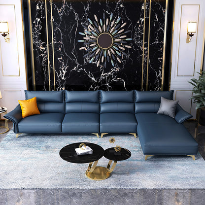 Mokdern L-shaped 4-Seat Fashion Leather sofa