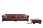 Mokdern Standard 4-Seat leather Sofa With Footrest