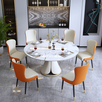 Mokdern Leather Dining Chair,Accent Chair