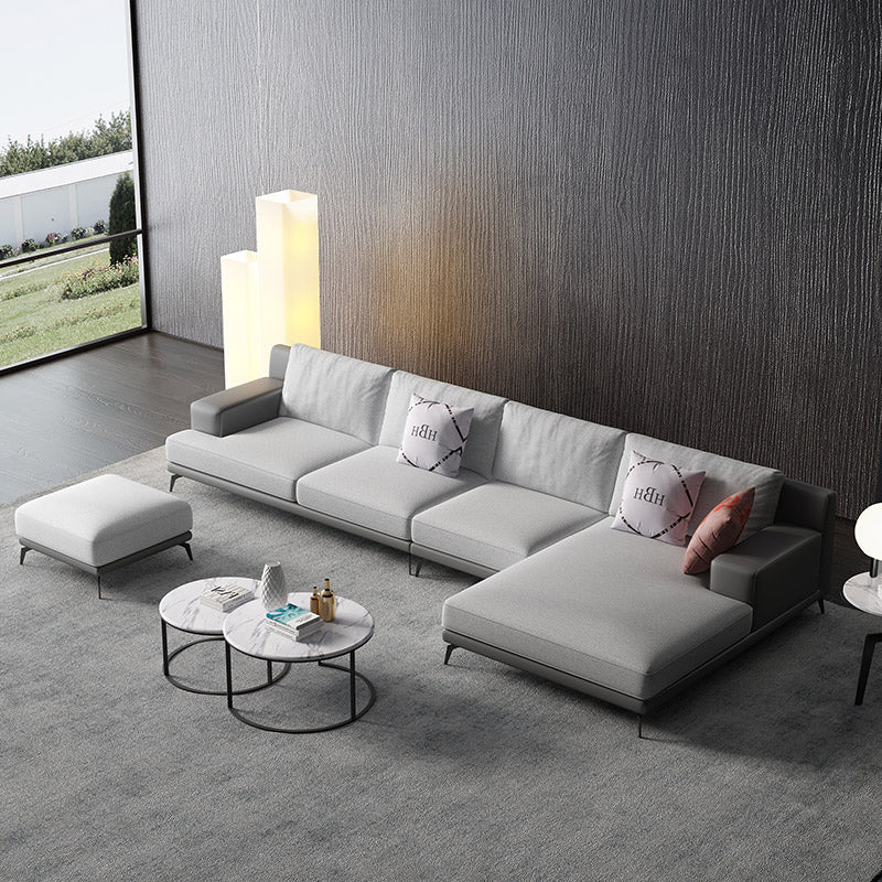 Mokdern 4-Seat L-Shaped Fabric Sofa