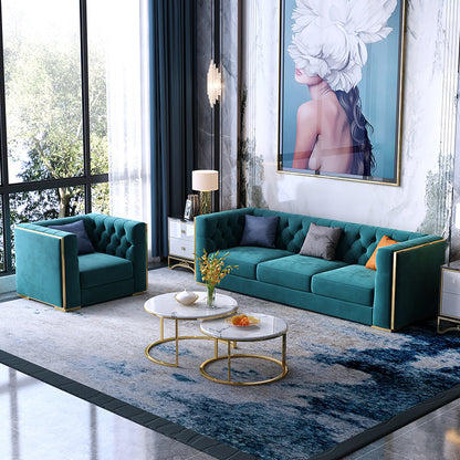 Mokdern Standard 3-Seat Living room arms Velvet sofa
