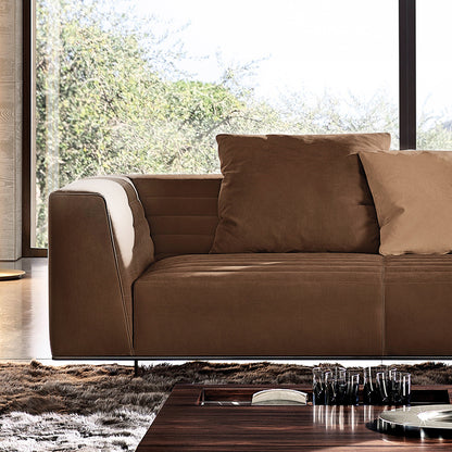 Mokdern standard 4-seat leather sofa