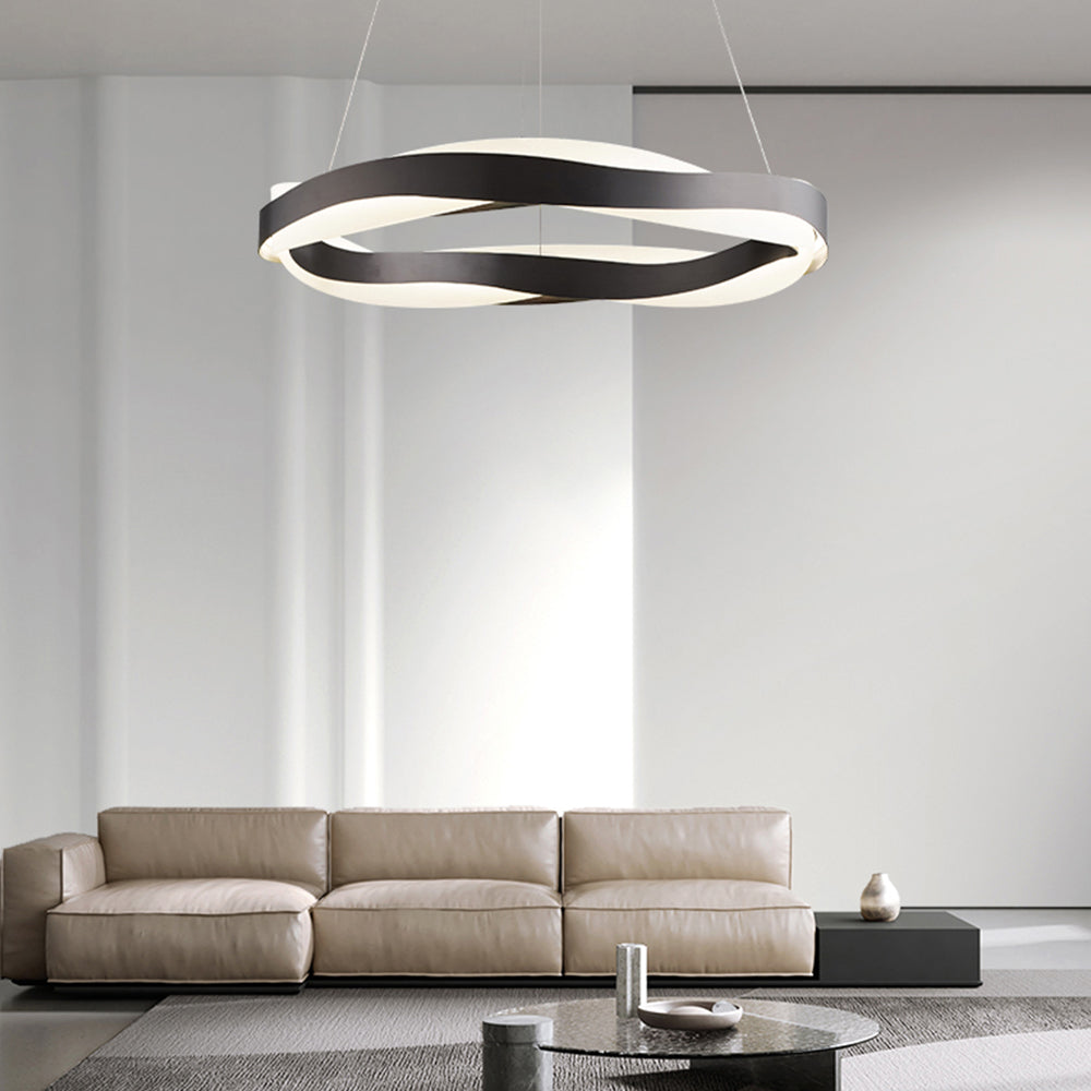 MOKDERN champagne wave LED Suspension Lamp