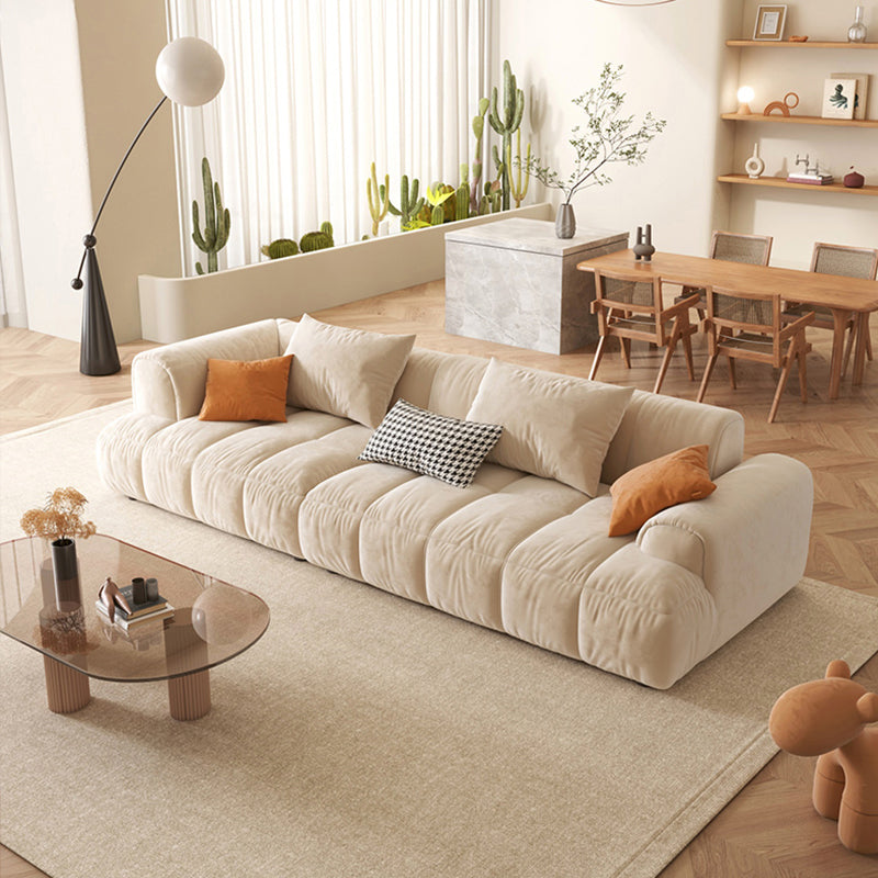 Mokdern 4-Seat Modular Flannel Fabric Sofa