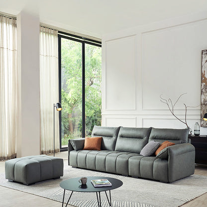 Mokdern L-shaped modular 4-Seat fabric sofa