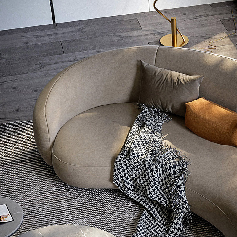 Mokdern curved 3-Seat Fabric sofa,velvet sofa