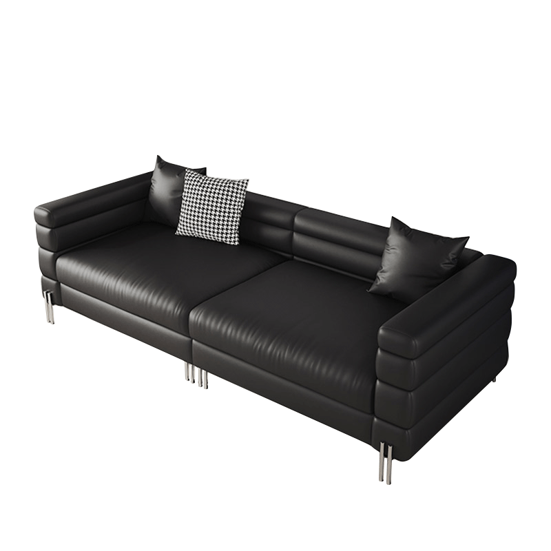 Mokdern 4-Seat double layer leather sofa