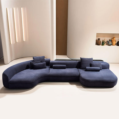 Mokdern curved multi-seat Genuine Leather sofa