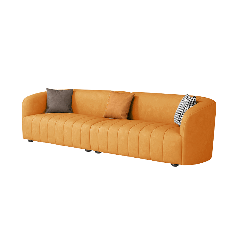 Mokdern curved arms sofa,living room leather sofa