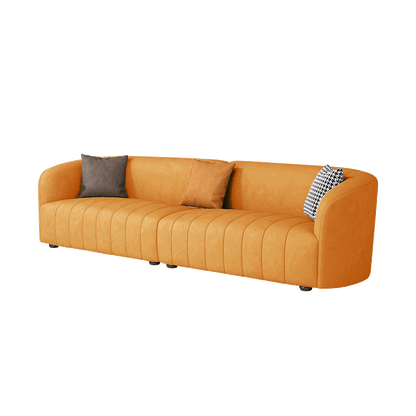 Mokdern curved arms sofa,living room leather sofa