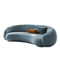 Mokdern curved 3-Seat Fabric sofa,velvet sofa