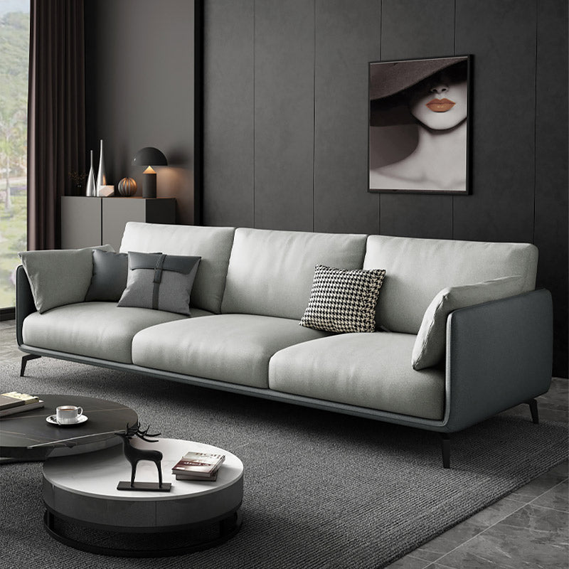Mokdern 3-seat modular living room leather sofa