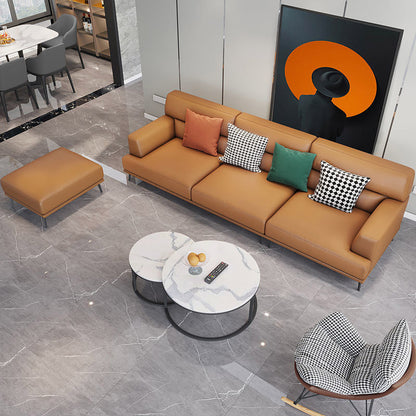 Mokdern 4-seat standard leather sofa,modern sofa