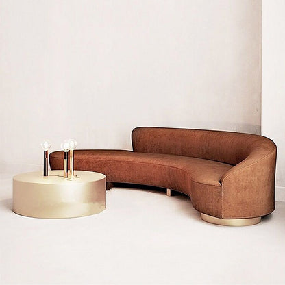 Mokdern multi-seat curved fabric sofa,Velvet sofa