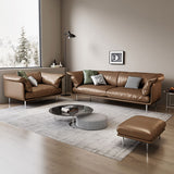 Mokdern 4-seat living room leather sofa