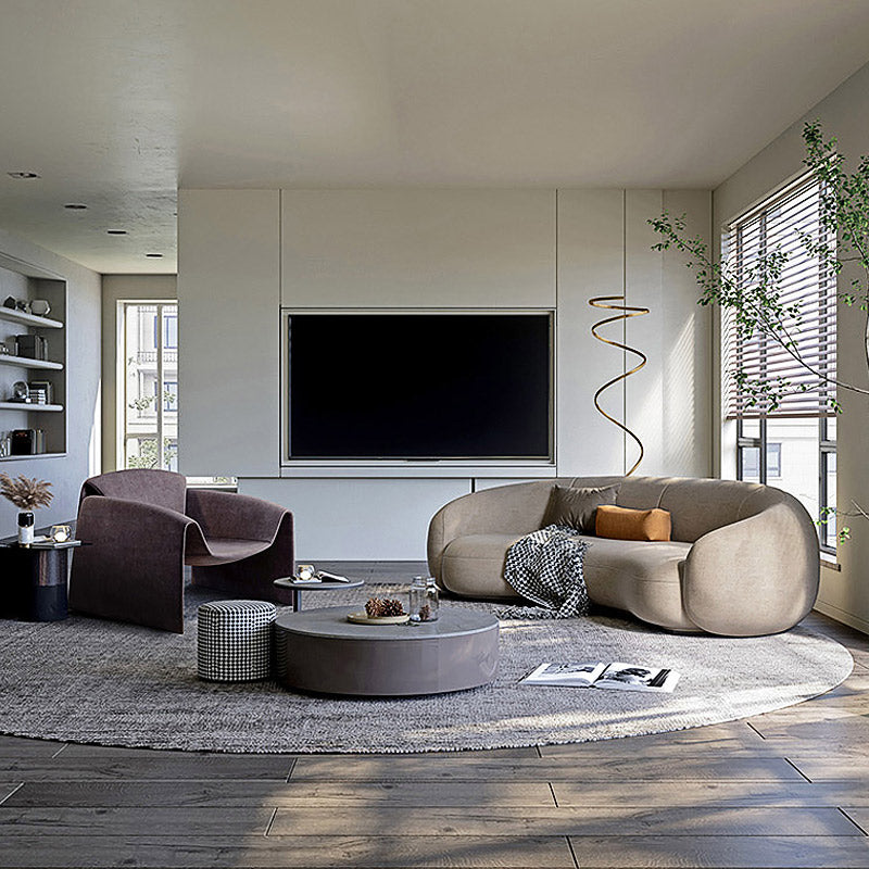 Mokdern curved 3-Seat Fabric sofa,velvet sofa