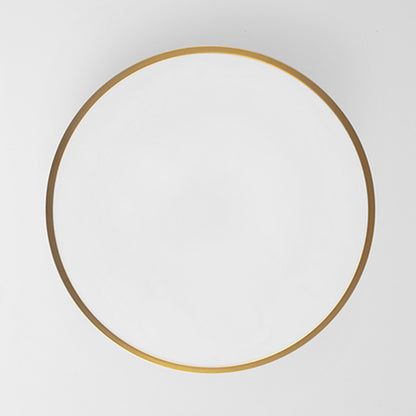 Mokdern round three-color LED ceiling lamp