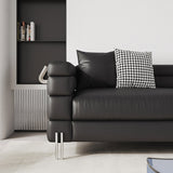 Mokdern 4-Seat double layer leather sofa