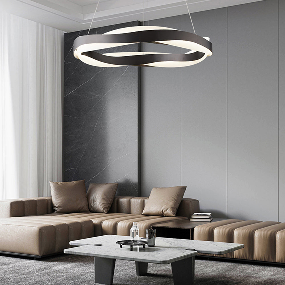 MOKDERN champagne wave LED Suspension Lamp