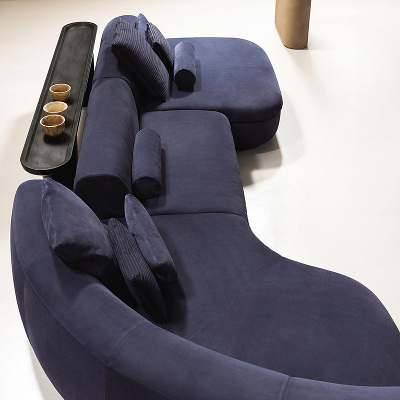 Mokdern curved multi-seat Genuine Leather sofa