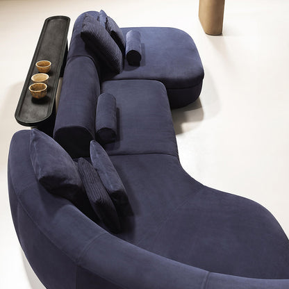 Mokdern curved multi-seat Genuine Leather sofa