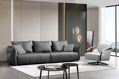 Mokdern 3-Seat Modular Leather Sofa