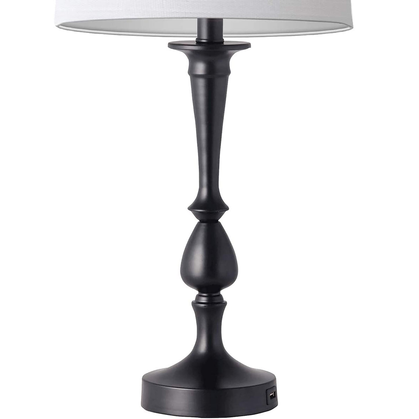 Mokdern Table Lamp Set of Two, Bedroom Table Lamp, Black Hardware