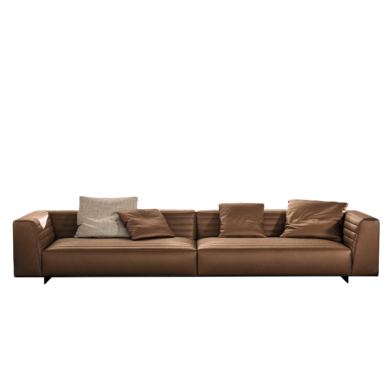 Mokdern standard 4-seat leather sofa