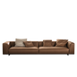 Mokdern standard 4-seat leather sofa
